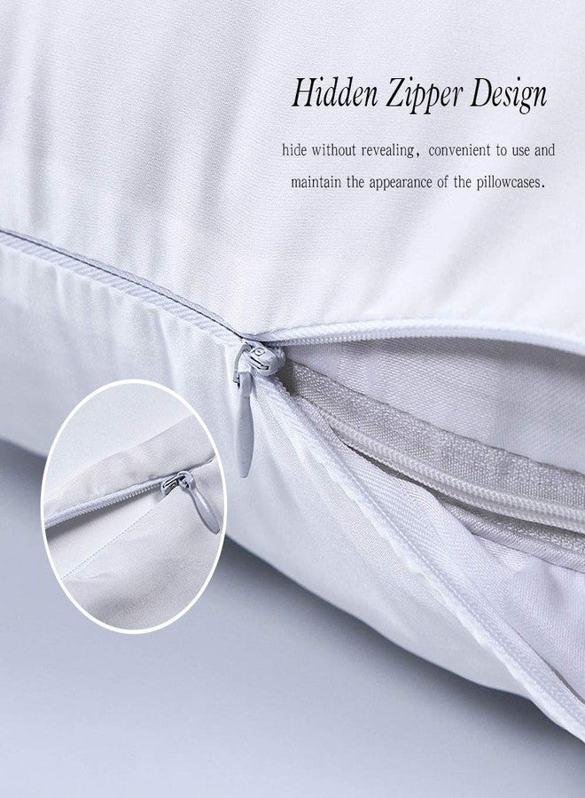 Jocoku 100% Mulberry Silk Pillowcases Set of 2 for Hair and Skin and Super Soft and Breathable Standard Size Nature Silk Pillowcases (Standard, White) - Image 5